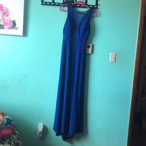 Blue long gown